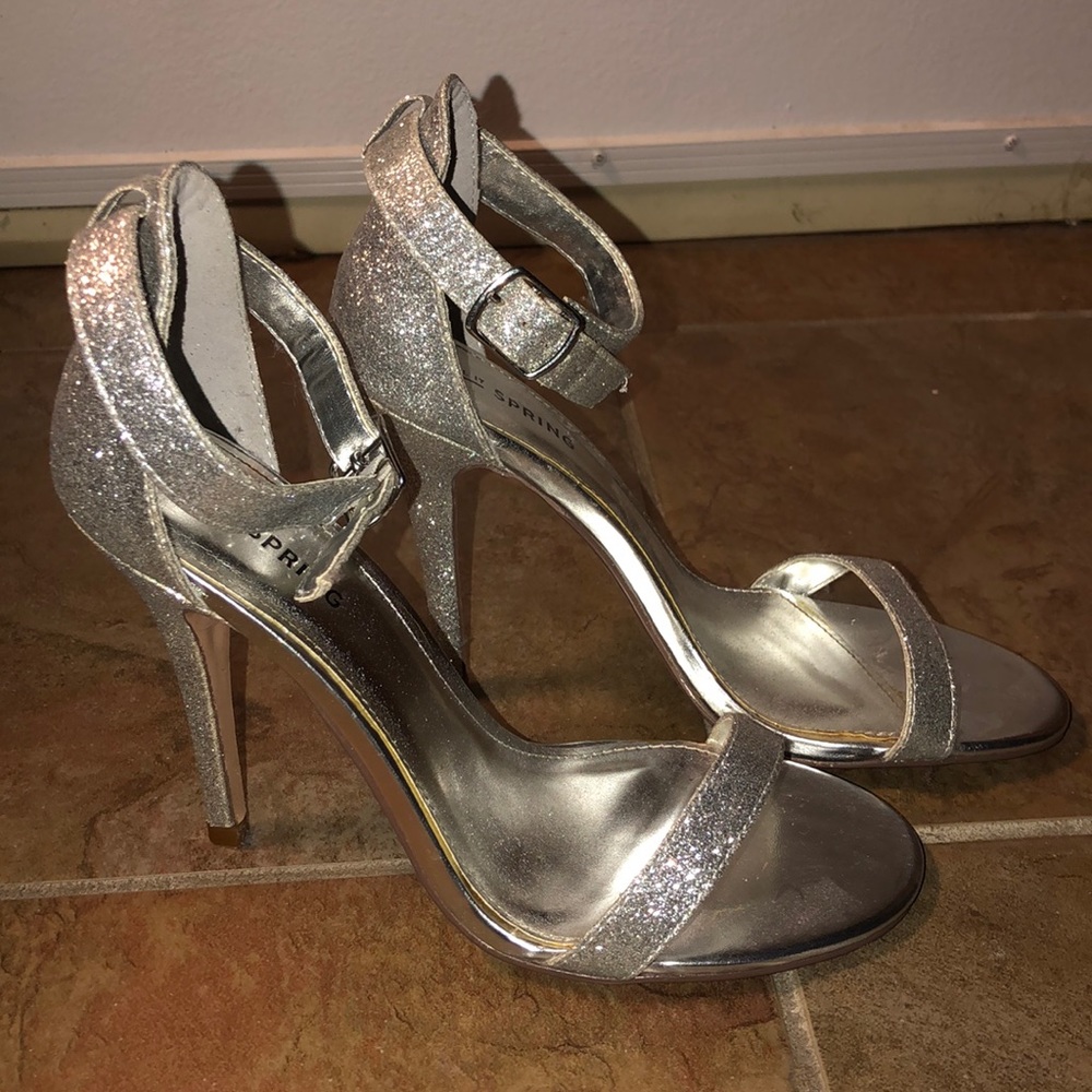 Call it Spring silver heels!